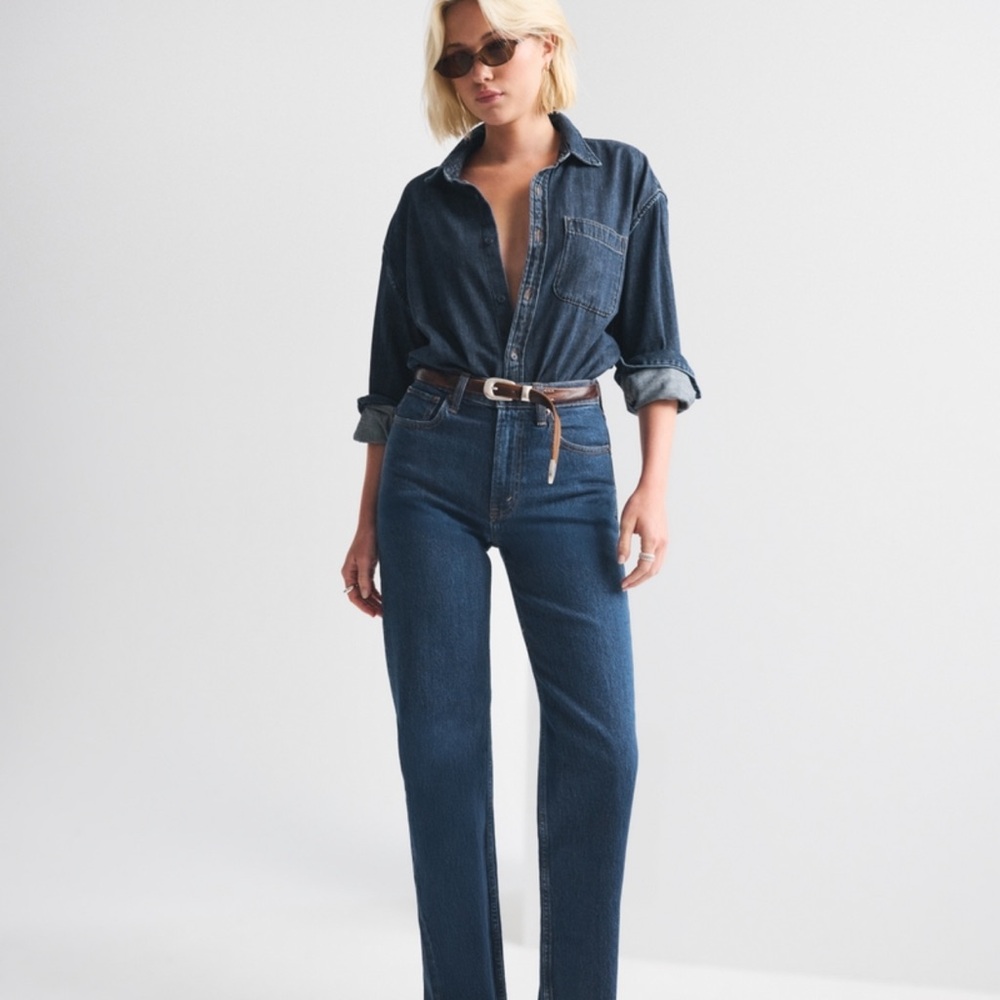 Abercrombie & Fitch - the 90s relaxed Jean - high rise - 14L - like New